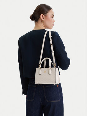 Tommy Hilfiger Tommy Hilfiger Kabelka Th Daily Mini Tote Mono AW0AW18416 Bílá