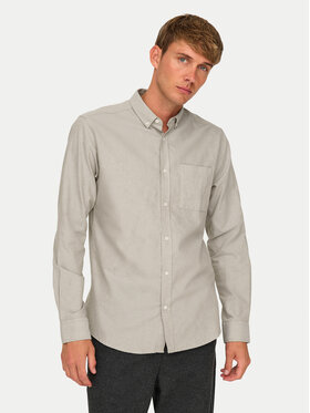 Only & Sons Only & Sons Košile Alvaro 22006479 Béžová Slim Fit