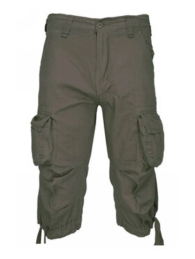 Brandit Brandit Szorty materiałowe 2013.1.7XL Zielony Regular Fit