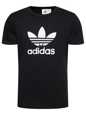 adidas adidas T-Shirt Trefoil Tee CW0709 Czarny Regular Fit