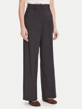 Weekend Max Mara Weekend Max Mara Pantaloni di tessuto Visivo 2525136031 Nero Regular Fit