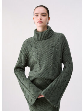Liu Jo Liu Jo Maglione CF6116MA37R90312 Verde Regular Fit