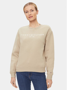 Tommy Hilfiger Tommy Hilfiger Sweatshirt WW0WW39791 Beige Relaxed Fit