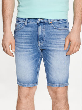 BOSS Boss Дънкови шорти Delaware 50490005 Син Slim Fit