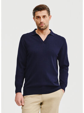 Pako Lorente Pako Lorente Sweter P25SF-2X-006 Granatowy Classic Fit