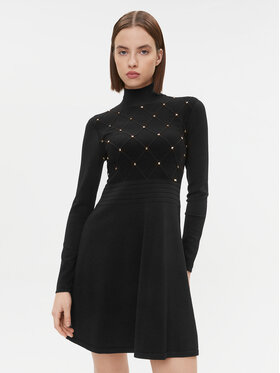 Gaudi Gaudi Strickkleid 321FD13003 Schwarz Regular Fit