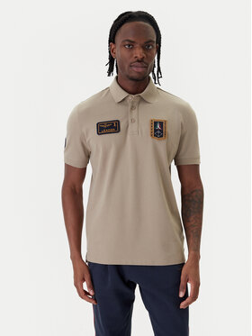 Aeronautica Militare Aeronautica Militare Polokošeľa 261PO1927UP00191 Béžová Regular Fit