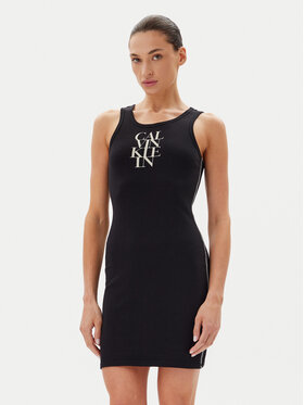 Calvin Klein Jeans Calvin Klein Jeans Rochie de zi LV044C203G Negru Slim Fit