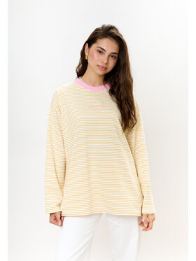 Mirons Mirons Longsleeve Stripes Żółty Oversize