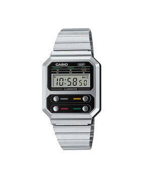 Casio Casio Zegarek Vintage A100WE-1AEF Srebrny