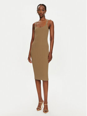 MICHAEL Michael Kors MICHAEL Michael Kors Džemper haljina MT482IL33D Smeđa Slim Fit