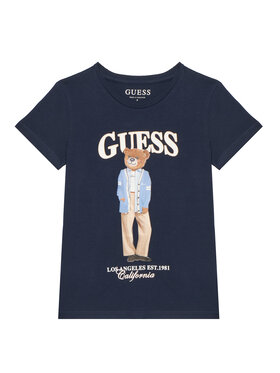 Guess Guess Tricou J6YI08 K3710 Bleumarin Regular Fit