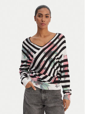 Desigual Desigual Sveter 26SWJF01 Farebná Regular Fit