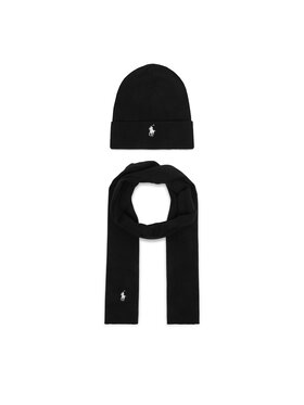 Polo Ralph Lauren Polo Ralph Lauren Set Fular și Căciulă 710B28980002 Negru