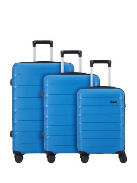 D&N D&N Komplet walizek 310024 Błękitny