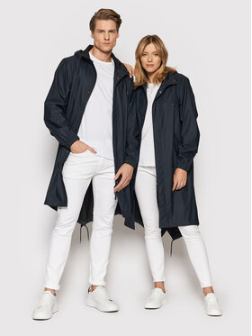 Rains Rains Neperšlampanti striukė Unisex 18140 Tamsiai mėlyna Regular Fit