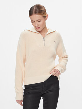 Tommy Hilfiger Tommy Hilfiger Pullover Co Cardi Stitch 1/2 Zip Swt WW0WW42420 Gelb Regular Fit