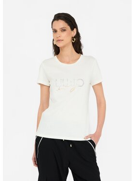 Liu Jo Liu Jo T-Shirt TF5287JS923M9844 Biały Regular Fit