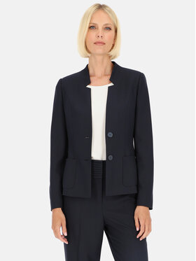 Potis & Verso Potis & Verso Marynarka Rena Granatowy Slim Fit