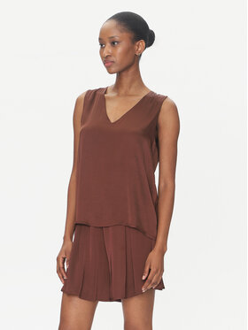 ViCOLO ViCOLO Μπλουζάκι TD0765 Καφέ Regular Fit