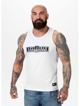 PITBULL PITBULL Tank top Tank Biały Regular Fit
