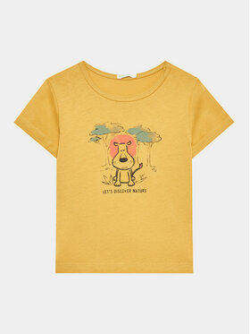 United Colors Of Benetton United Colors Of Benetton T-shirt 3I1XA102V Žuta Regular Fit