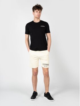 Iceberg Iceberg T-Shirt F0256307 Czarny Regular Fit