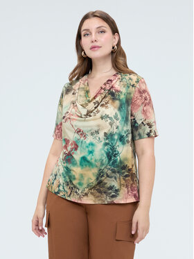 Fiorella Rubino Fiorella Rubino T-shirt G00UL009626N0S5 Verde Regular Fit