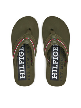 Tommy Hilfiger Tommy Hilfiger Japonki Corporate Hilfiger Beach FM0FM05436 Czerwony