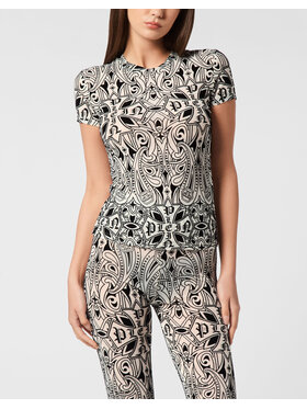 PHILIPP PLEIN PHILIPP PLEIN Tričko 26527 Krémová Skin Tight Fit