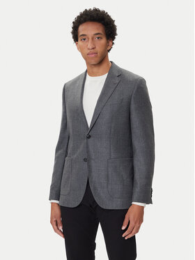 BOSS BOSS Marynarka BOSS-50551560 Szary Regular Fit