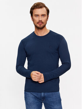 Trussardi Trussardi Hosszú ujjú 52T00763 Sötétkék Regular Fit