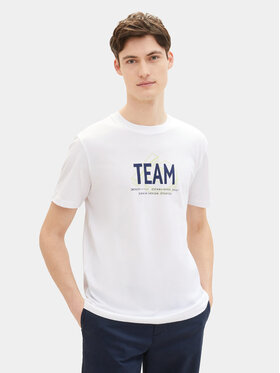 Tom Tailor Denim Tom Tailor Denim T-Shirt 1040838 Λευκό Regular Fit