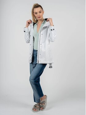 Geox Geox Płaszcz W2521T T2676 Biały Slim Fit
