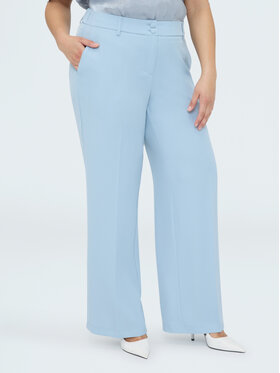 Fiorella Rubino Fiorella Rubino Pantaloni di tessuto P015T105268N004 Turchese Regular Fit