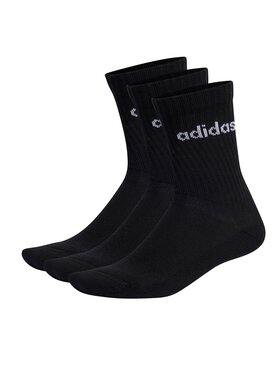 adidas adidas Klasické ponožky Unisex Linear Crew Cushioned Socks 3 Pairs IC1301 Černá