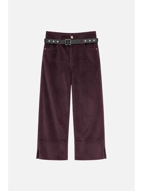 PINKO PINKO Spodnie materiałowe Cyntia Cropped Bordowy Regular Fit