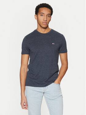 Tommy Jeans Tommy Jeans T-Shirt Jaspe DM0DM20363 Granatowy Slim Fit