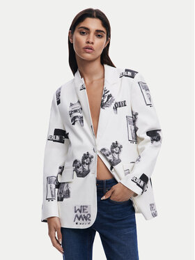Desigual Desigual Giacca da abito 25SWEW15 Bianco Regular Fit
