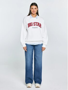 BIG STAR BIG STAR Bluza RUBENA_100_170 Biały Basic Fit