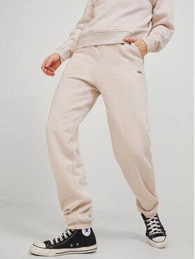 JJXX JJXX Παντελόνι φόρμας Abbie 12223960 Μπεζ Loose Fit