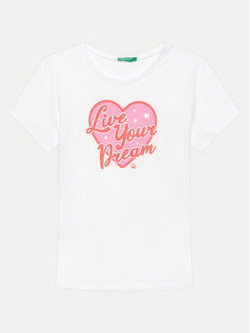 United Colors Of Benetton United Colors Of Benetton T-shirt 3096C10J3 Bianco Regular Fit