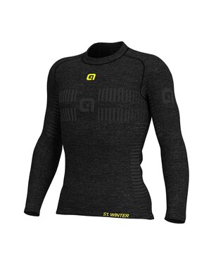 Alé Cycling Alé Cycling Bielizna termoaktywna górna Seamless Wool LS Czarny