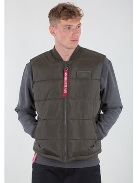 Alpha Industries Alpha Industries Kamizelka Puffer Vest Zielony Regular Fit