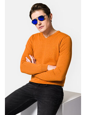Lancerto Lancerto Sweter Harrison SW073123000002 Pomarańczowy Regular Fit