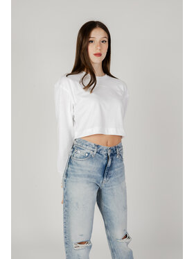 Calvin Klein Calvin Klein T-shirt PW - LS Top (Cropped Bianco Cropp Fit