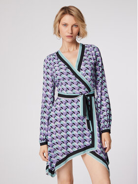 Simple Simple Haljina za svaki dan SUD081 Ljubičasta Regular Fit