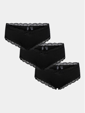 Pieces Pieces Set di 3 culotte classiche Nola 17108468 Nero