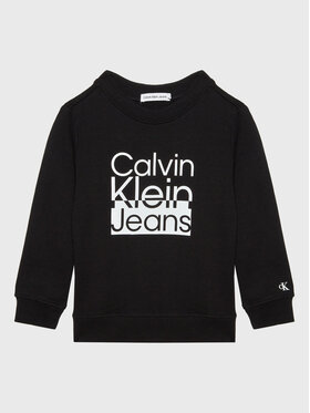 Calvin Klein Jeans Calvin Klein Jeans Bluza Box Logo IB0IB01438 Czarny Regular Fit