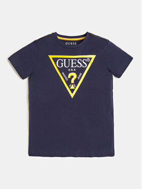 Guess Guess T-krekls L73I55 K8HM0 Tumši zils Regular Fit